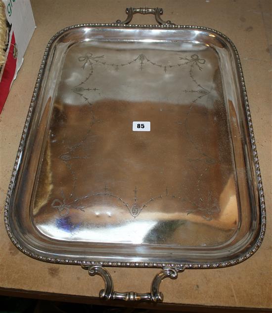 Silver plated tray